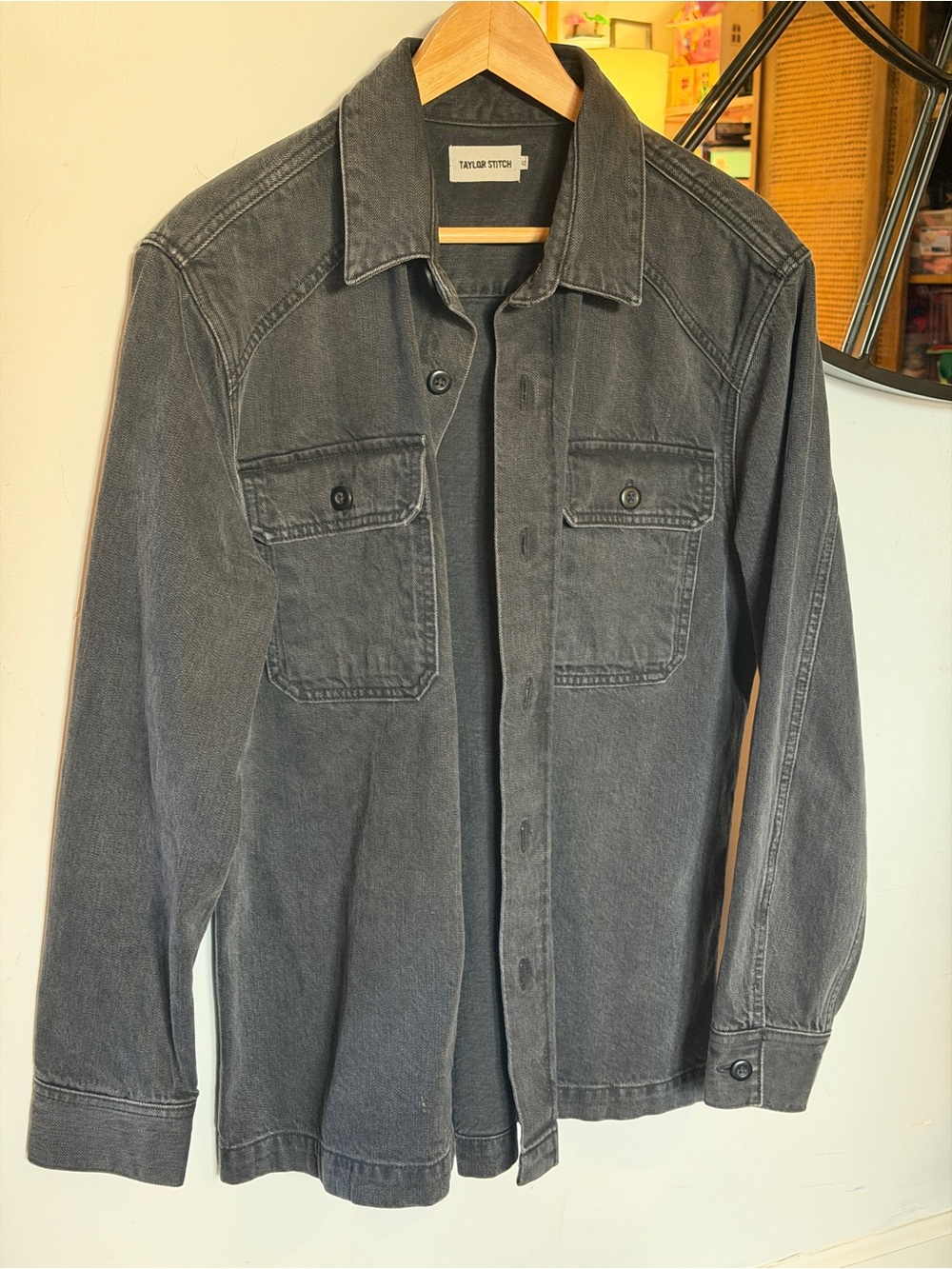 Taylor Stitch The Shop Shirt - Large / 42 - Washed Black